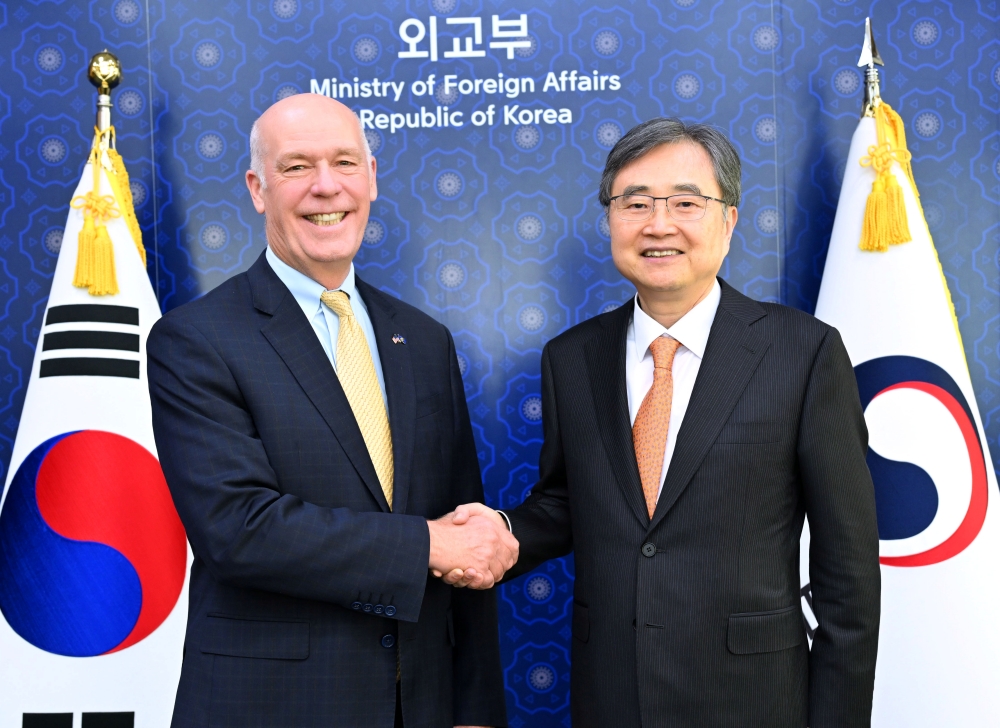 조현 장관, '그레그 지안포르테' 미국 몬태나 주지사 면담